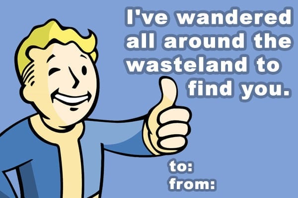 valentines day card fallout