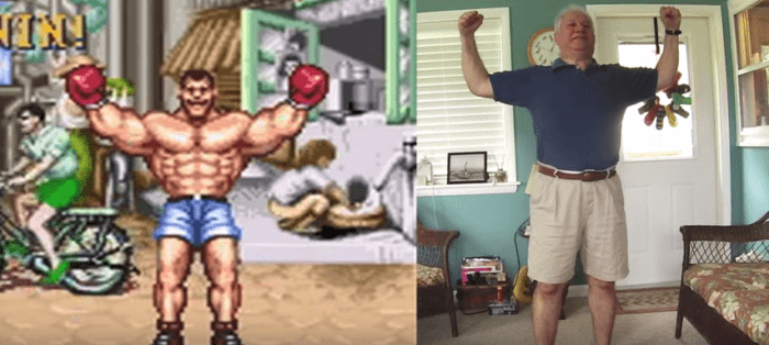 Street Fighter II Dad Victory Poses