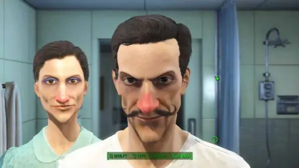 Fallout 4, character creation, Waluigi