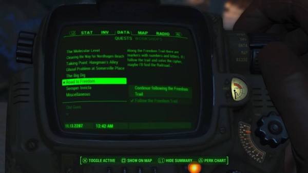 Fallout 4: The Road to Freedom Quest Walkthrough