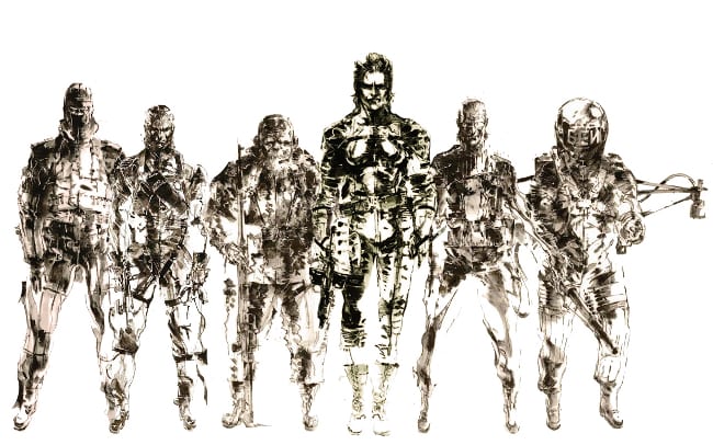 HD wallpaper Metal Gear Solid BW White Sketch Drawing HD video games   Wallpaper Flare