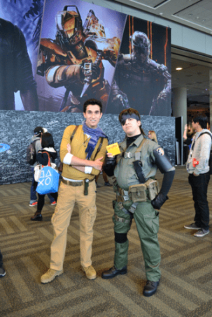 nathan drake metal gear cosplay psx 2015