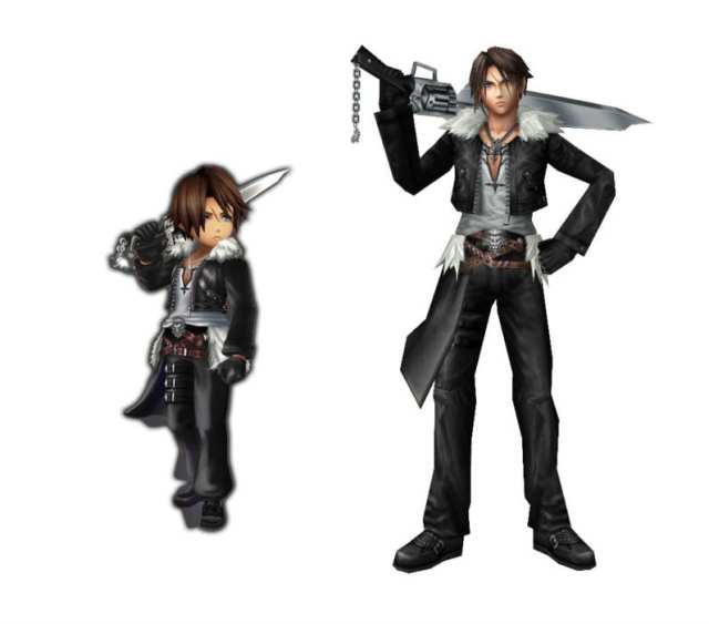 Squall Final Fantasy VIII vs explorers