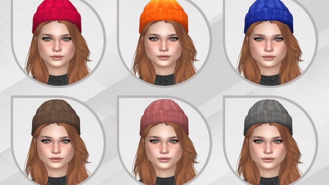 Sims 4 beanie hair mod