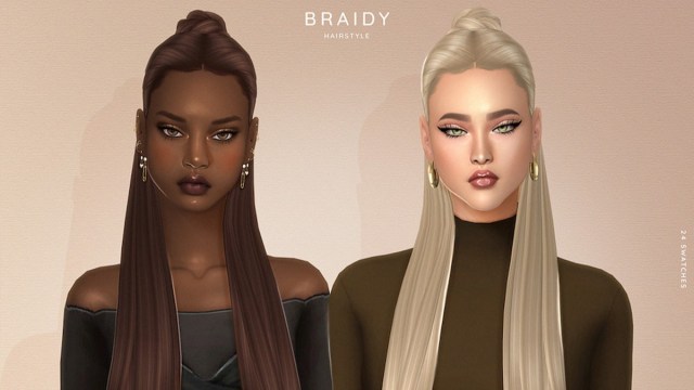 Braidy Hairstyle in Sims 4