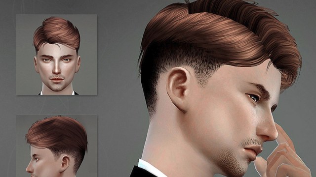 Business look hair in Sims 4
