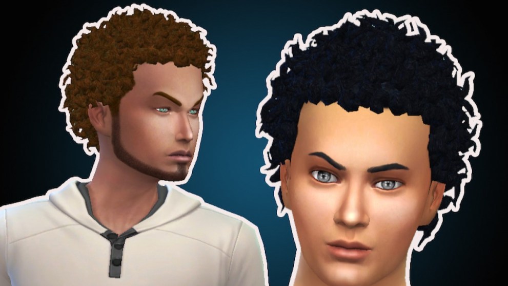 Close Curls Hair in Sims 4