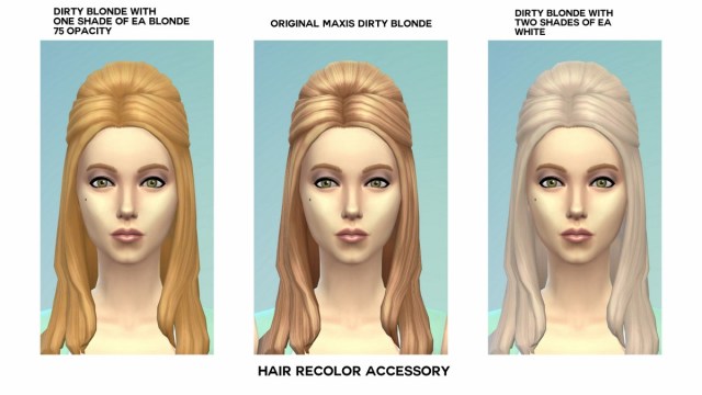 Hair recolors in Sims 4