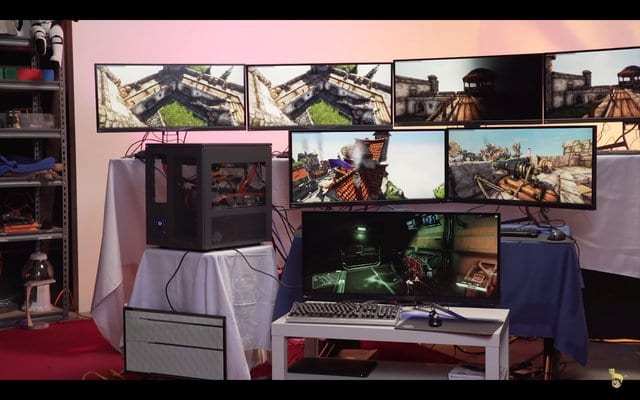 Computer Rig Game Seven Gamers Can Play on This Insane Computer Rig at Once - Twinfinite