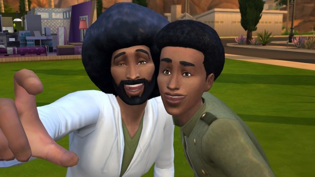 Afro hairstyle in Sims 4