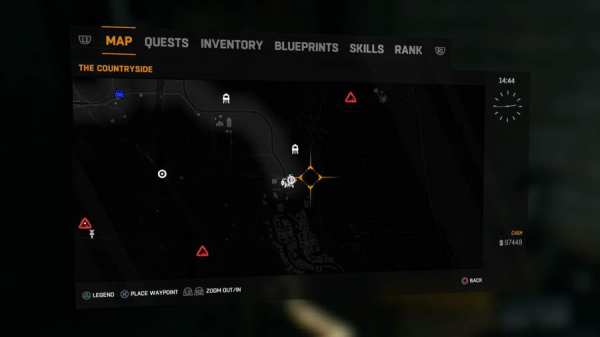 Dying light The Following Buggy Customisation Locations