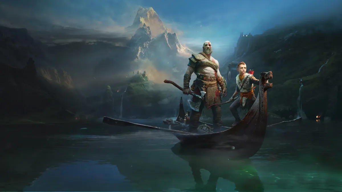 Kratos and Atreus in God of War.