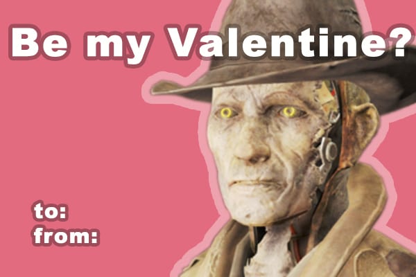 Fallout, Valentine's Day, Bethesda, Cards, Gifts, Wasteland, Dogmeat, Companion, Love