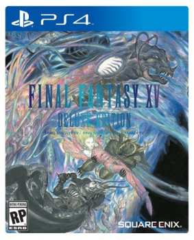 Final Fantasy XV, FFXV, Deluxe Edition, box art, steelbook