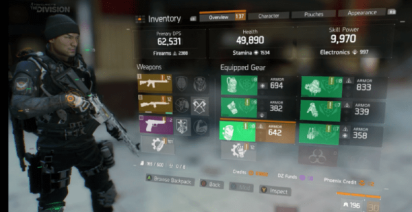 The division gear sets