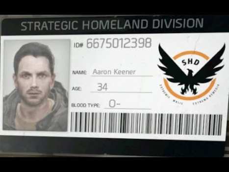 The Division, Aaron Keener, story, unexplained, unanswered questions