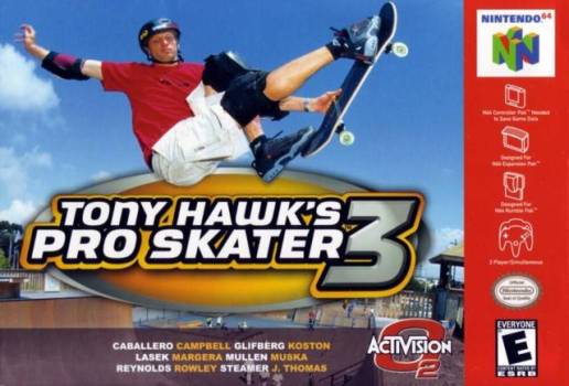 Nintendo 64 (1996) - Tony Hawk's Pro Skater 3 (2002)