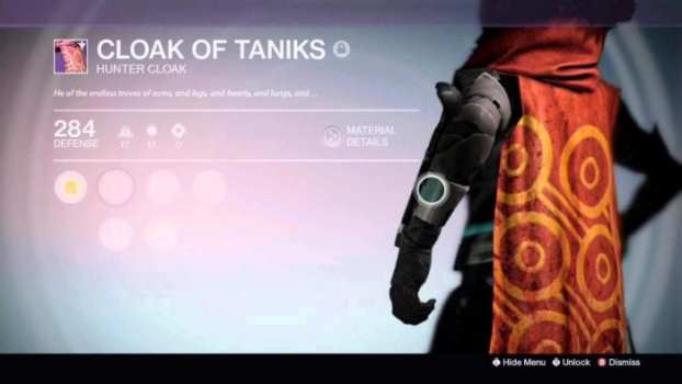 Cloak of Taniks - Hunter Cloak