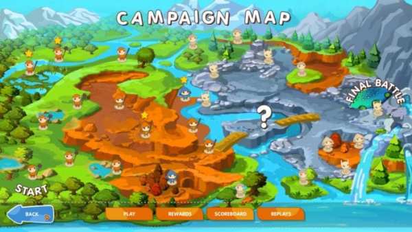 Mushroom Wars Campaign Map