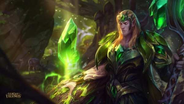 League of Legends Emerald Taric new skin splash art updated rework