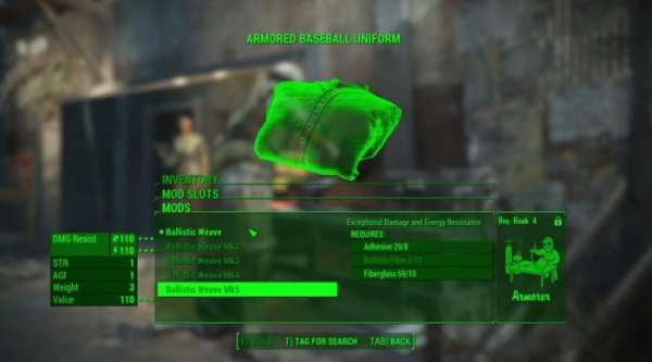 Fallout 4, Far Harbor, ballistic weave, prepare
