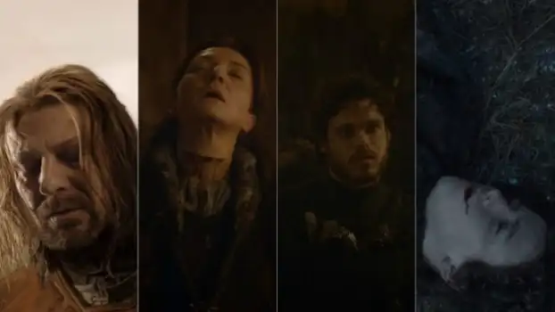 Eddard Stark, Catelyn Stark, Robb Stark, Rickon Stark