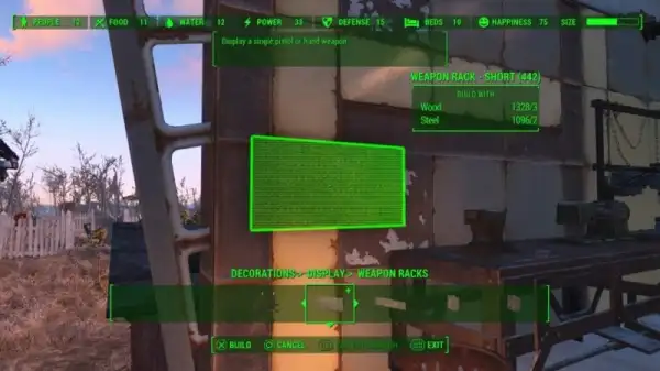 fallout 4, contraptions, display