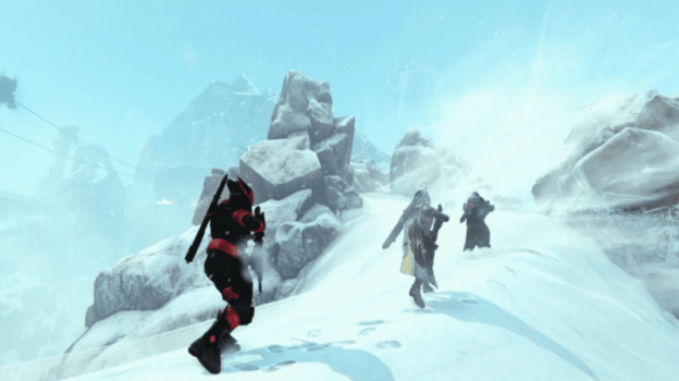 Guardians Casually Scaling a Mountain