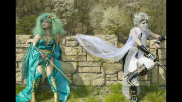 Rydia and Edge Geraldine - Final Fantasy IV