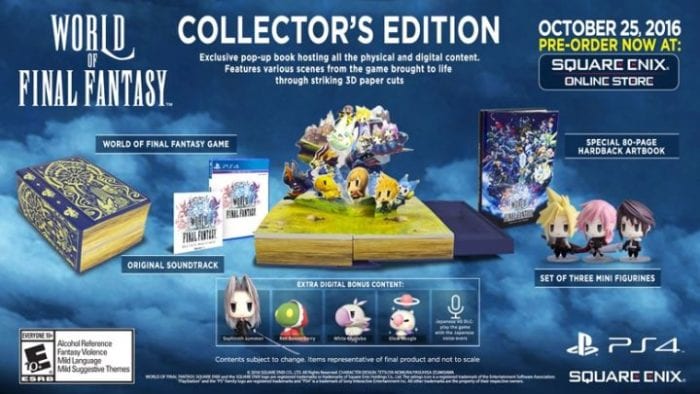 world of final fantasy, collector's edition