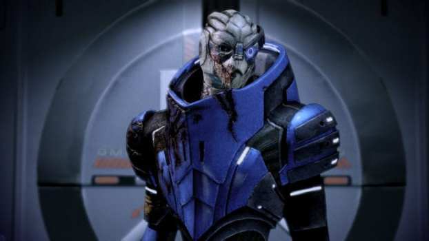 True or False: In Turian culture, to have no markings on your face is a sign that you’re not to be trusted, or a politician.