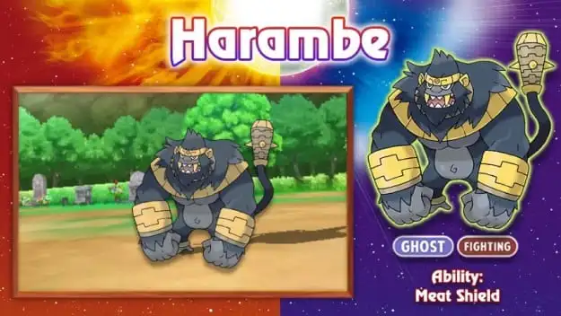 Harambe the Gorilla as a Pokemon