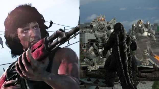 Rambo: The Video Game vs. Godzilla