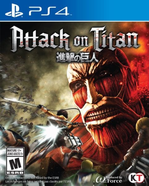attack on titan, box art