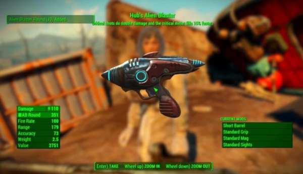 fallout 4 nuka-world hub's alien blaster