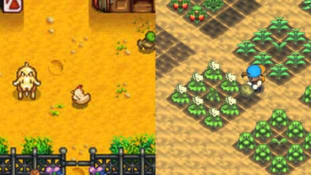 Stardew Valley (PC) vs. Harvest Moon 64 (N64)