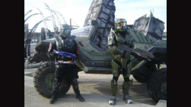 The Chief, an ODST, and their Ride