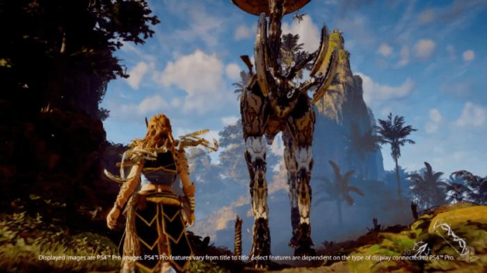 Horizon Zero Dawn looked amazing.