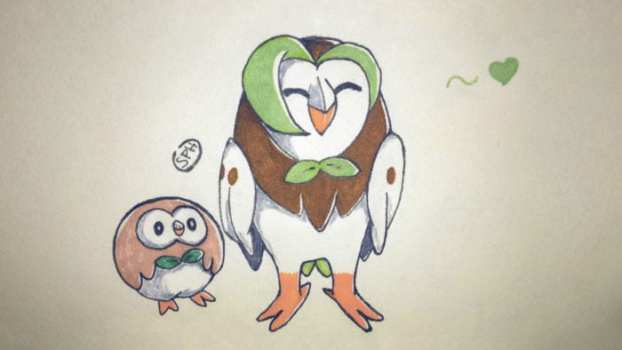 Rowlet and Dartrix