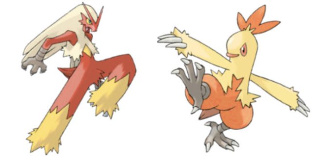 Can a Blaziken breed with a Combusken?