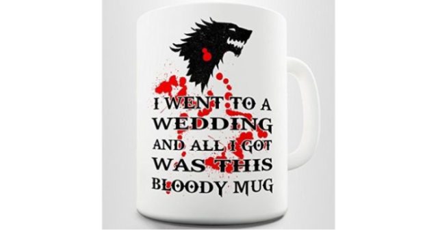 Red Wedding Mug