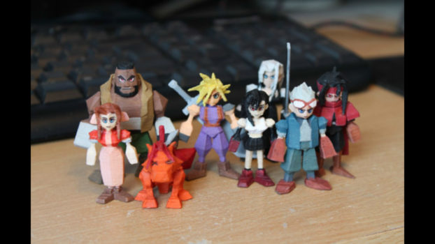 3D Printed Final Fantasy VII Figures