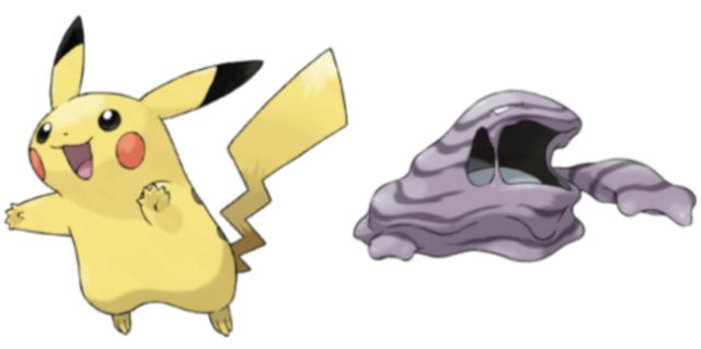 Can a Pikachu breed with a Muk?