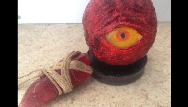 Red Eye Orb and Red Sign Soapstone