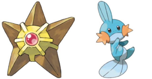 Can Staryu breed with Mudkip?