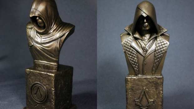 Faux Bronze Assassin Sculptures