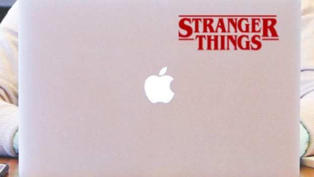 Stranger Things laptop sticker