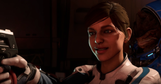Worried Mass Effect Andromeda Ryder facial animations