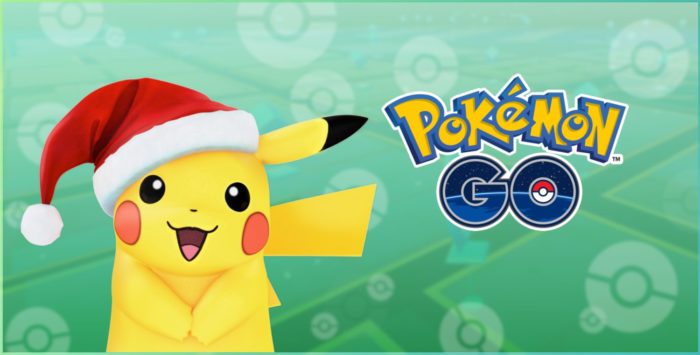 Pokemon GO Santa hat Pikachu christmas