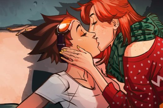 Tracer and Emily (Overwatch)